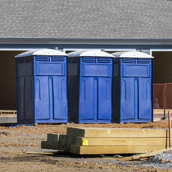 can i customize the exterior of the portable restrooms with my event logo or branding in New Blaine